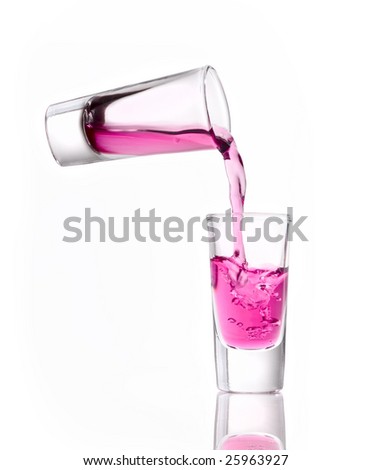 pouring alcohol