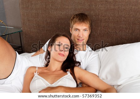 good morning - couple in bed