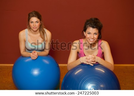 Fitness Training - woman with medicine balls