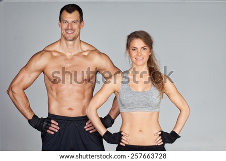 Fitness Team smiling at camera