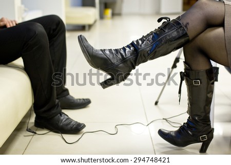 Photo of journalist Interviewing person
