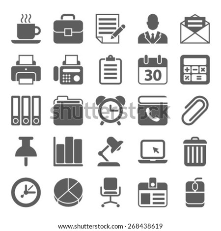 Business Office  organization Icon Set