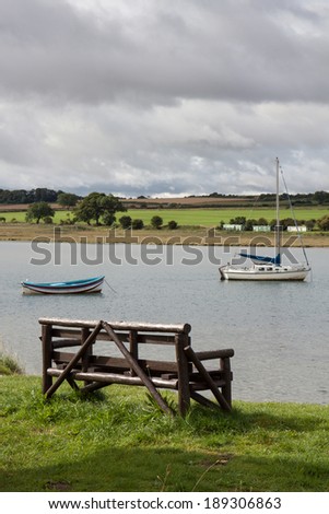 ALNMOUTH, NORTHUMBERLAND/UK - AUGUST 17 : Scenic view of the River Aln  estuary at Alnmouth in Northumberland on August 17, 2010.