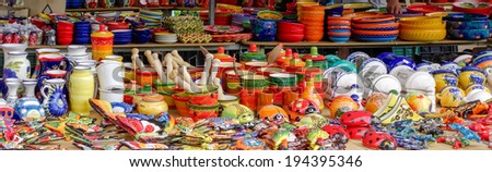 BENALMADENA, ANDALUCIA/SPAIN - MAY 9 : Market stall in Benalmadena Spain on May 9, 2014
