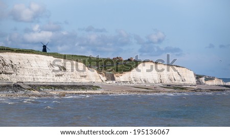 ROTTINGDEAN, EAST SUSSEX/UK - MAY 24 : Rottingdean Black Smock Windmill near Brighton in East Sussex England on May 24, 2014