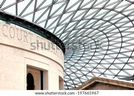 LONDON, UK - NOVEMBER 6 : The Great Court at the British Museum in London on November 6, 2012