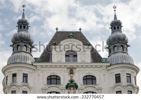 VIENNA, AUSTRIA/EUROPE - SEPTEMBER 22 : Wustenrot Building in Vienna Austria on September 22, 2014