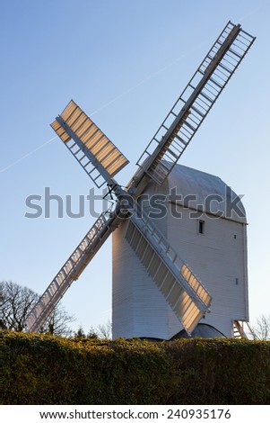 CLAYTON, EAST SUSSEX/UK - JANUARY 3 : Jill Windmill on a winter\'s day in Clayton East Sussex on January 3, 2009