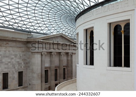 LONDON, UK - NOVEMBER 6 : The Great Court at the British Museum in London on November 6, 2012