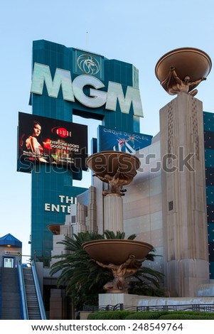 LAS VEGAS, NEVADA/USA - AUGUST 1 : View of the MGM Hotel in Las Vegas Nevada on August 1, 2011