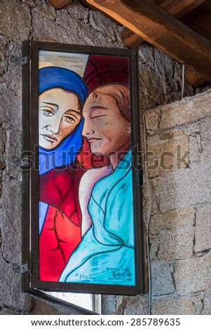 BAJA SARDINIA, SARDINIA/ITALY - MAY 22 : Church of the Franciscan Father Don Giacomino in Baia Sardinia on May 22, 2015
