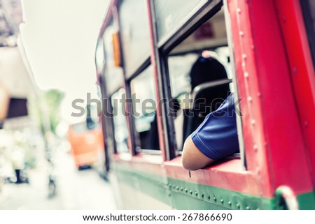 Traveling by bus