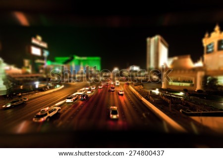 Las Vegas at Night, Tilt Shift