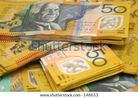 Photo of Australian money.