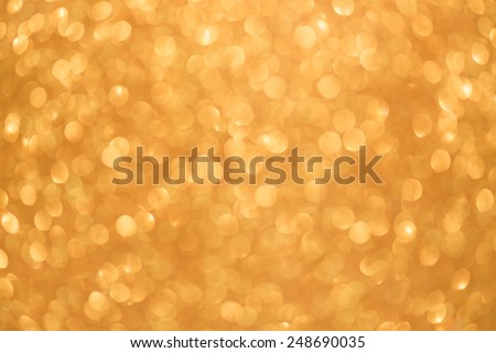 Gold color abstract bokeh texture