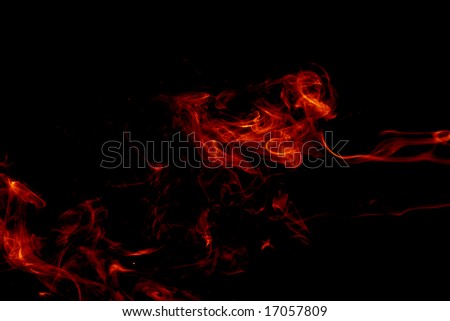 red smoke background