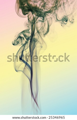 Abstract background of color smoke waves