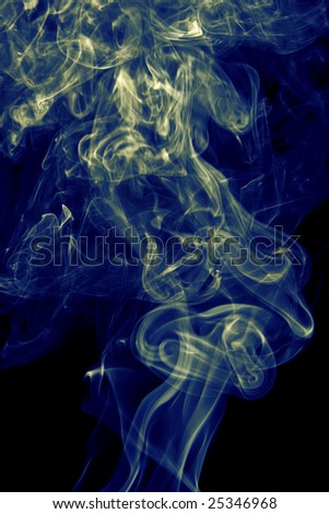 Abstract background of beautiful blue smoke waves