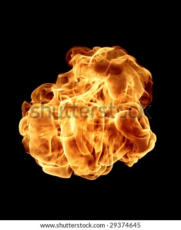Fire element isolated.