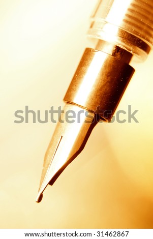 Close-up of a fountain pen.