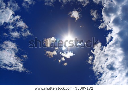 sky and sun background