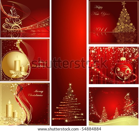 the decorations merry christmas  and happy new year