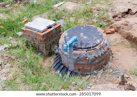 Waste treatment tank / septic tank installation