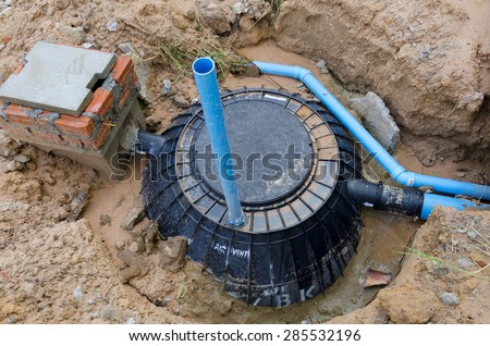 Waste treatment tank / septic tank installation