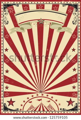 Circus red vintage a circus vintage poster for your show Circus red vintage a circus vintage poster for your show