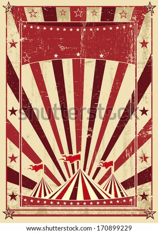 A circus vintage poster for your advertising