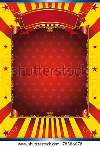 Happy poster circus Poster with a large copy space for your advertising