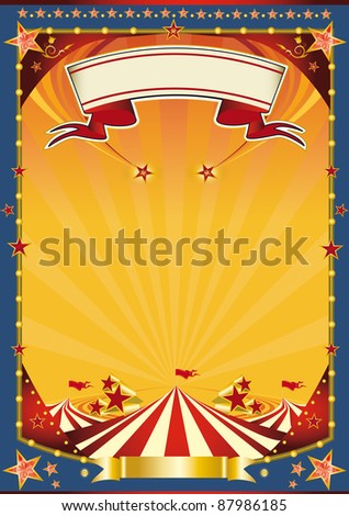 Nice poster with big top. A new poster circus for your show