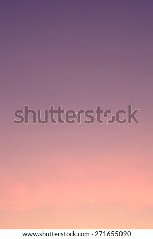 little moon on sky sunset nature background, soft focus and pink tone
