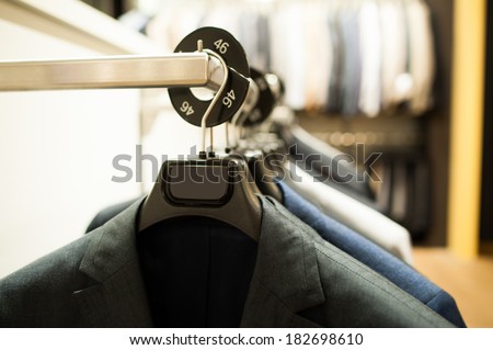 hanger of formal clothing