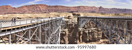 Grand Canyon National Park at the Navajo bridge.