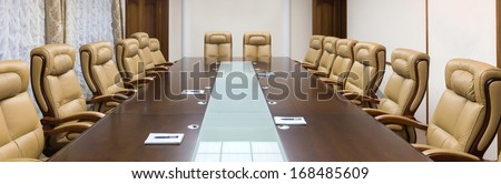 luxurious meeting room in a big corporation