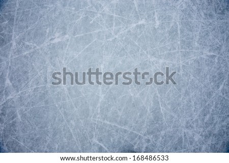 Ice Background With Marks From Skating And Hockey
