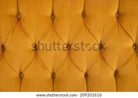 yellow old textile pattern - Sofa close-up