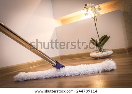 Cleaning wooden floor