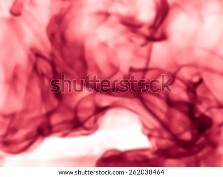 red pigment dissolved in water