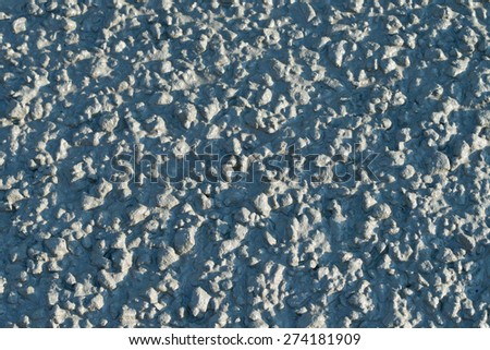 Texture of a concrete mixture in liquid state