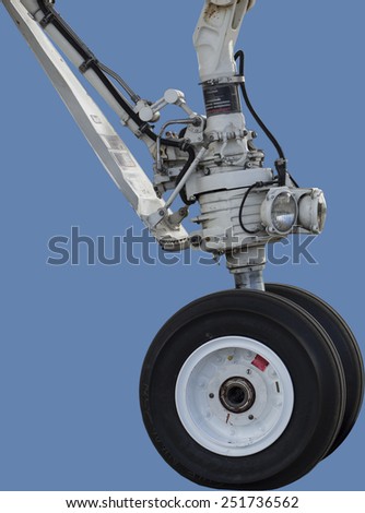 Landing gear of a private jet
