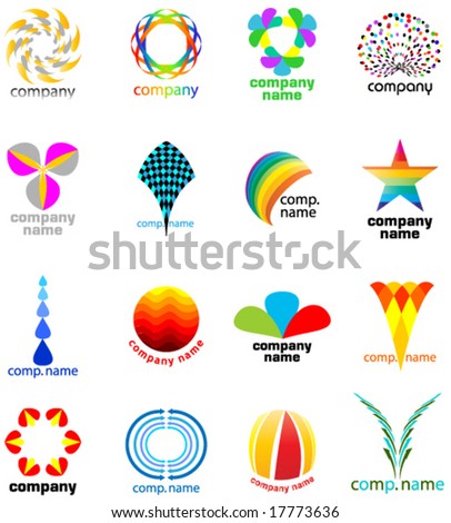 seamless logo set seamless logo set