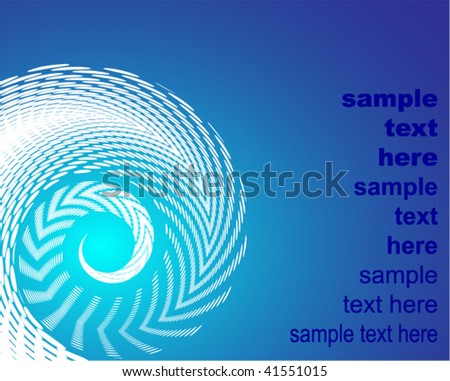 stock vector : Cool halftone swirl background (Or use as business card or 
