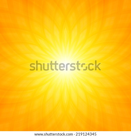 Abstract yellow background with stylish orange tones. illustrated macro flower background