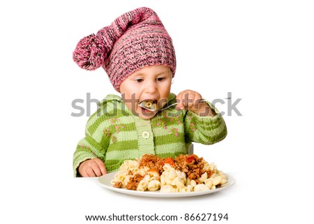 Cute Child Eating