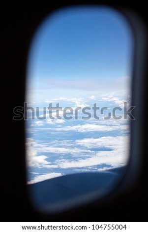 View from the plane window