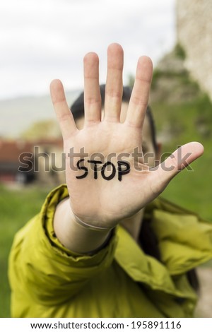 Stop Hand Gesture