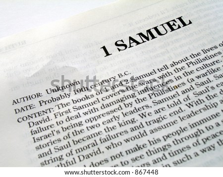 1 Samuel Book Of The Bible Stock Photo 867448 : Shutterstock