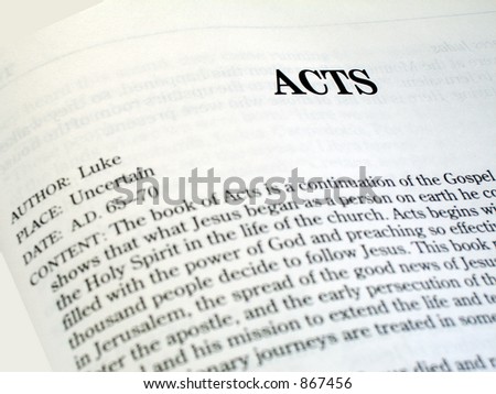 Acts Book Of The Bible
